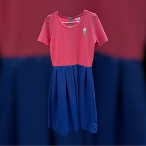 LulaRoe Ice Cream Bedazzled Dress Size L